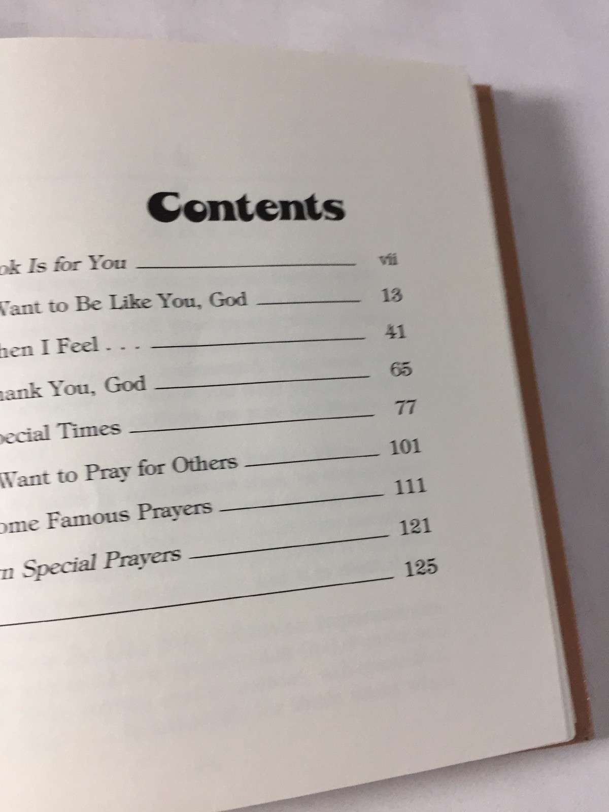“PRAYERS FOR BOYS” BOOK – 123 PAGES – 1981 – Pocket Size