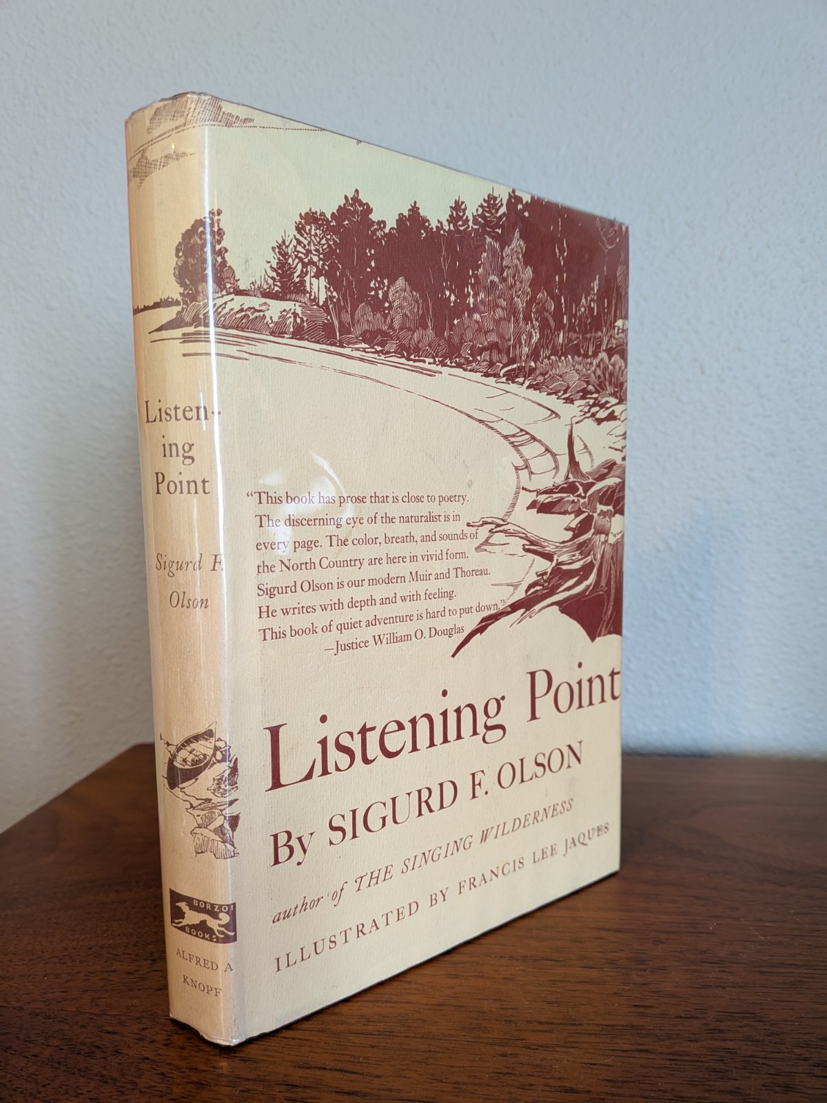Listening Point – Sigurd F. Olson – Borzoi/Knopf HC/DJ – Nature Classic – Illust