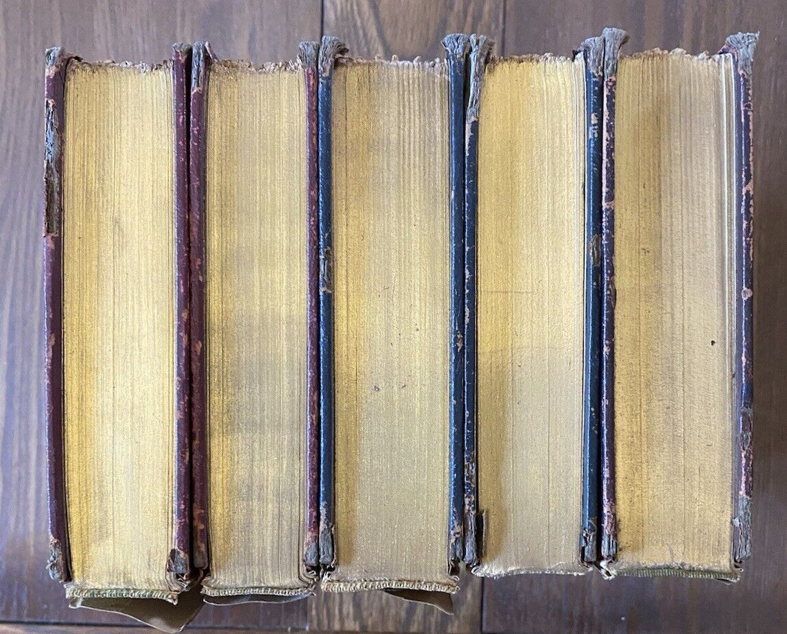 Literature of Italy Lot of 5 National Alumni 1906-1907 Translated into English