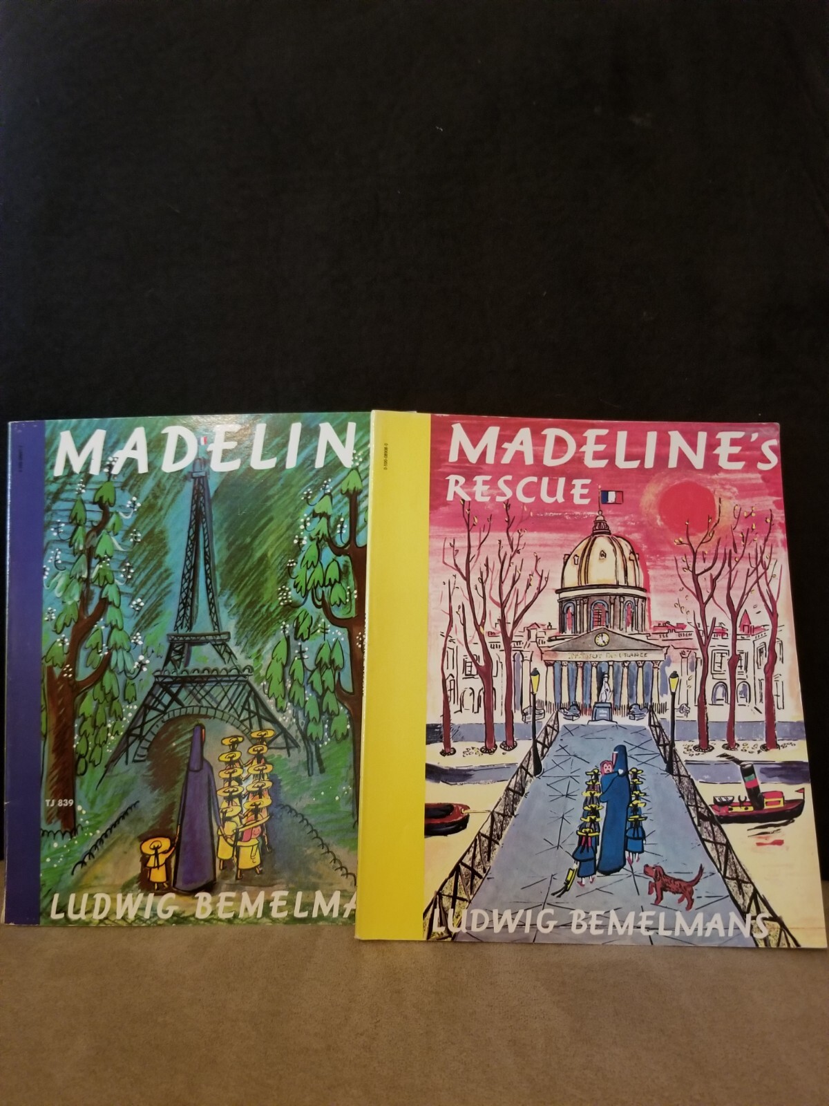 Madeline Lot of 2 books by Ludwig Bemelmans, paperback.