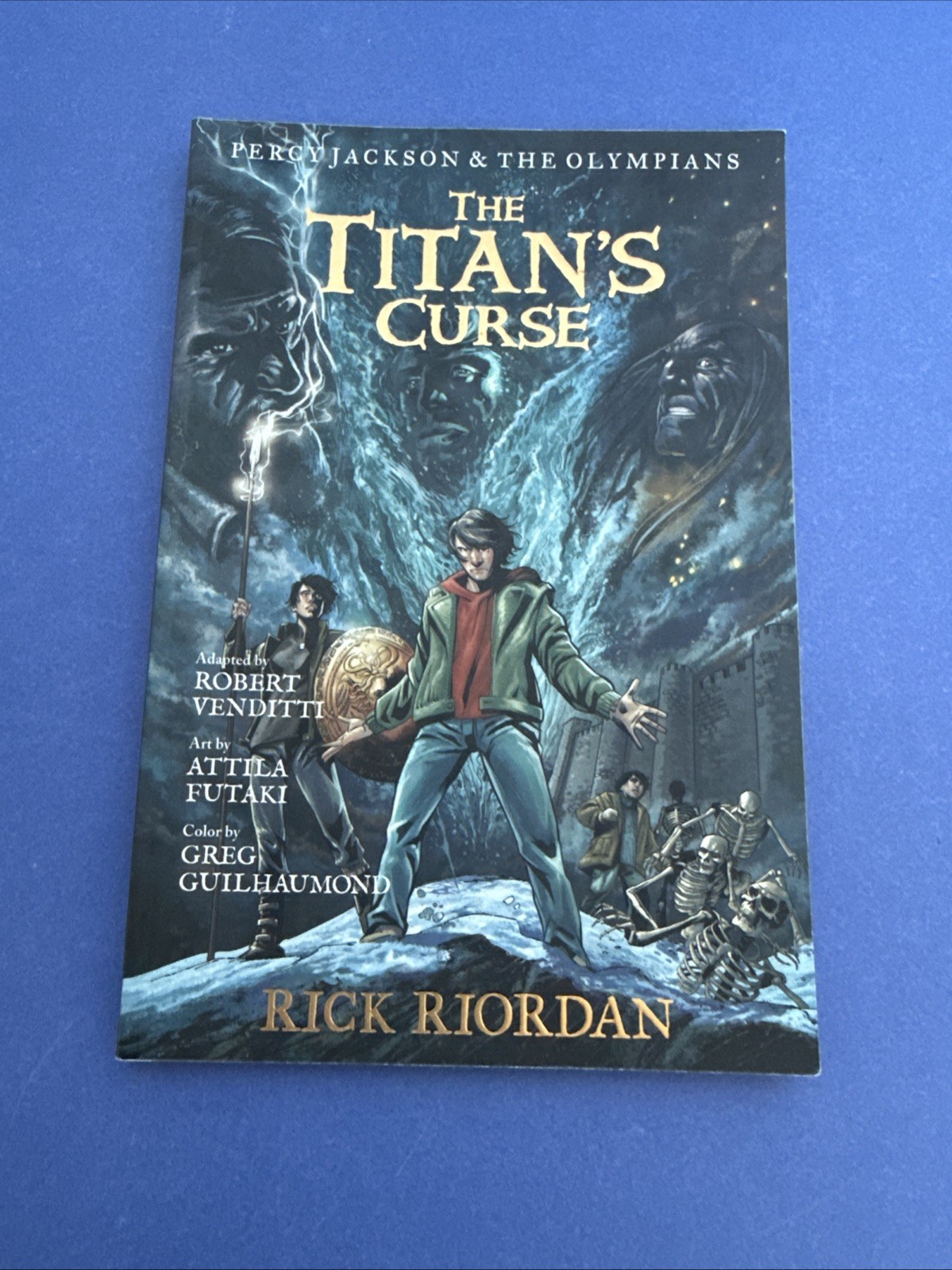 Lot of 5 ~ PB Books ~ GRAPHIC NOVELS ~ Rick Riordan ~ Percy Jackson ~ Heroes