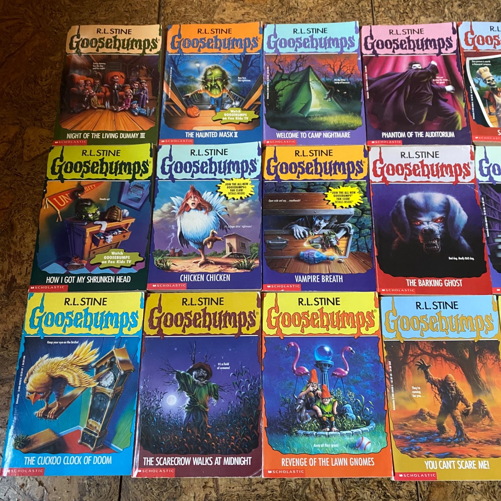 Goosebumps Lot 17 some 1st Editions RL Stine Vintage 1993-1996 Scholastic Books
