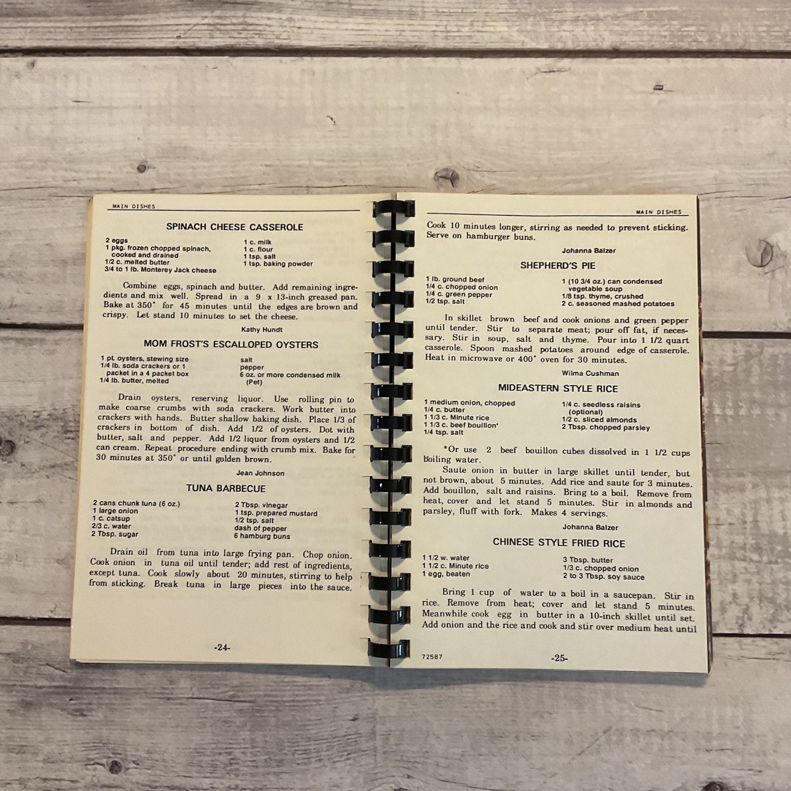 Cherished Recipes Gunnisonville United Methodist Church Lansing MI Cookbook