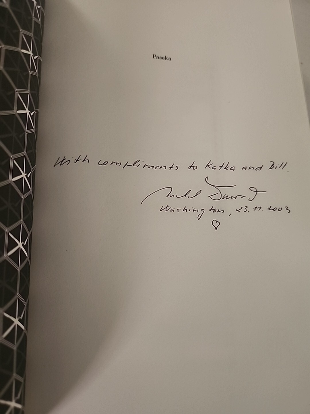 Restoration and conservation of archives and books, Michal Durovic, 2002, Signed