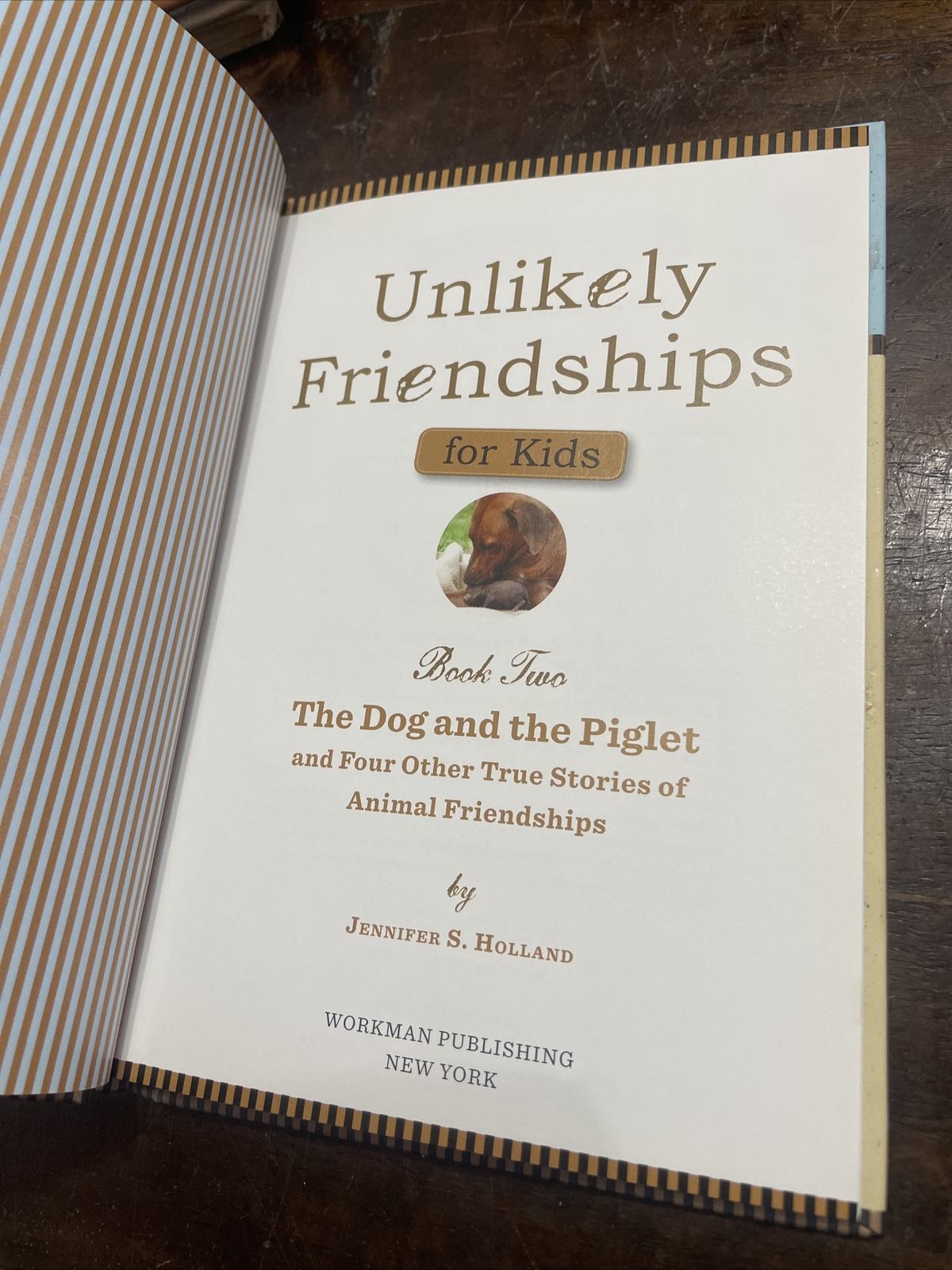 JENNIFER S. HOLLAND, UNLIKELY FRIENDSHIOS. THE DOG AND THE PIGLET. 9780761170129