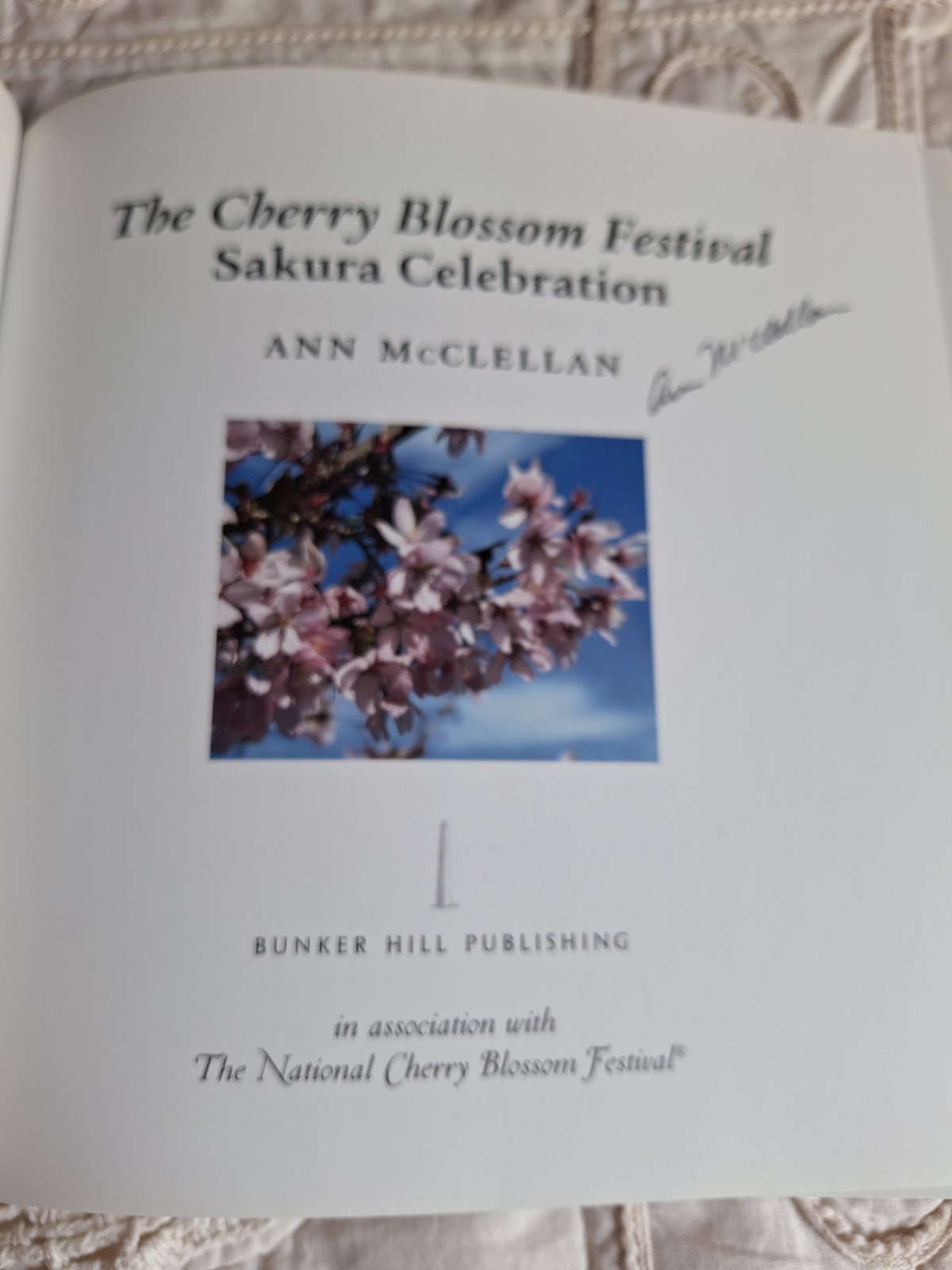 The Cherry Blossom Festival Sakura Celebration HCDJ SIGNED by Ann McClellan