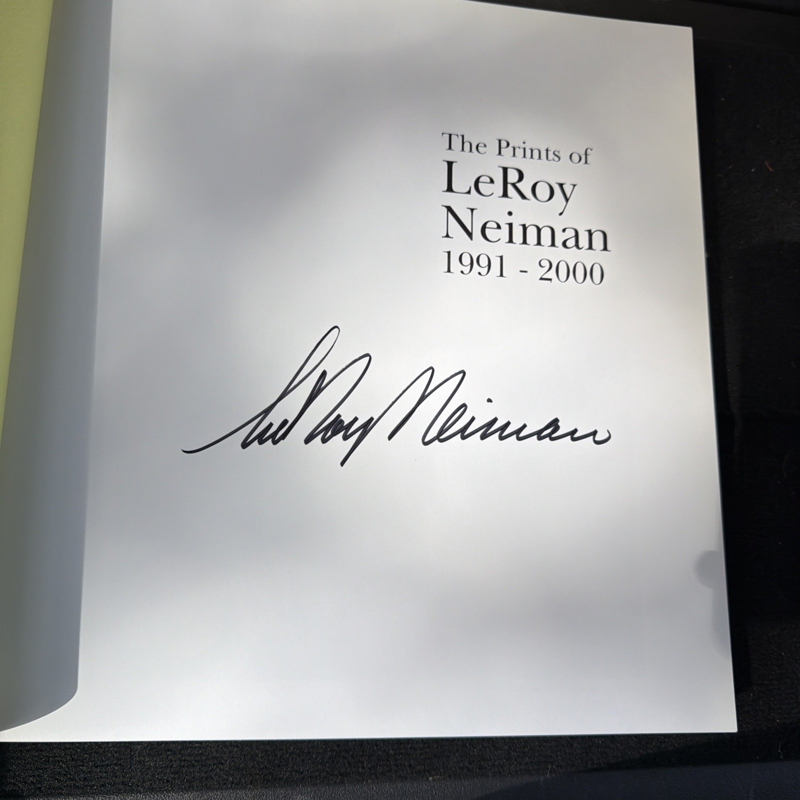 The Prints Of LeRoy Neiman 1991-2000 Art Catalogue Raisonne White Large HC Book
