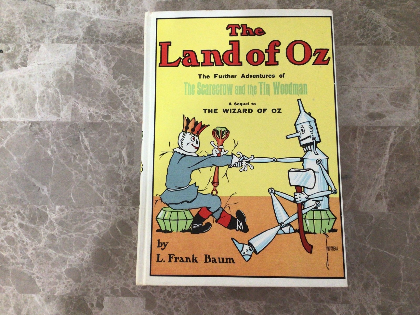 THE LAND of OZ by L. Frank Baum Hardcover Reilly & Lee White Edition 1904