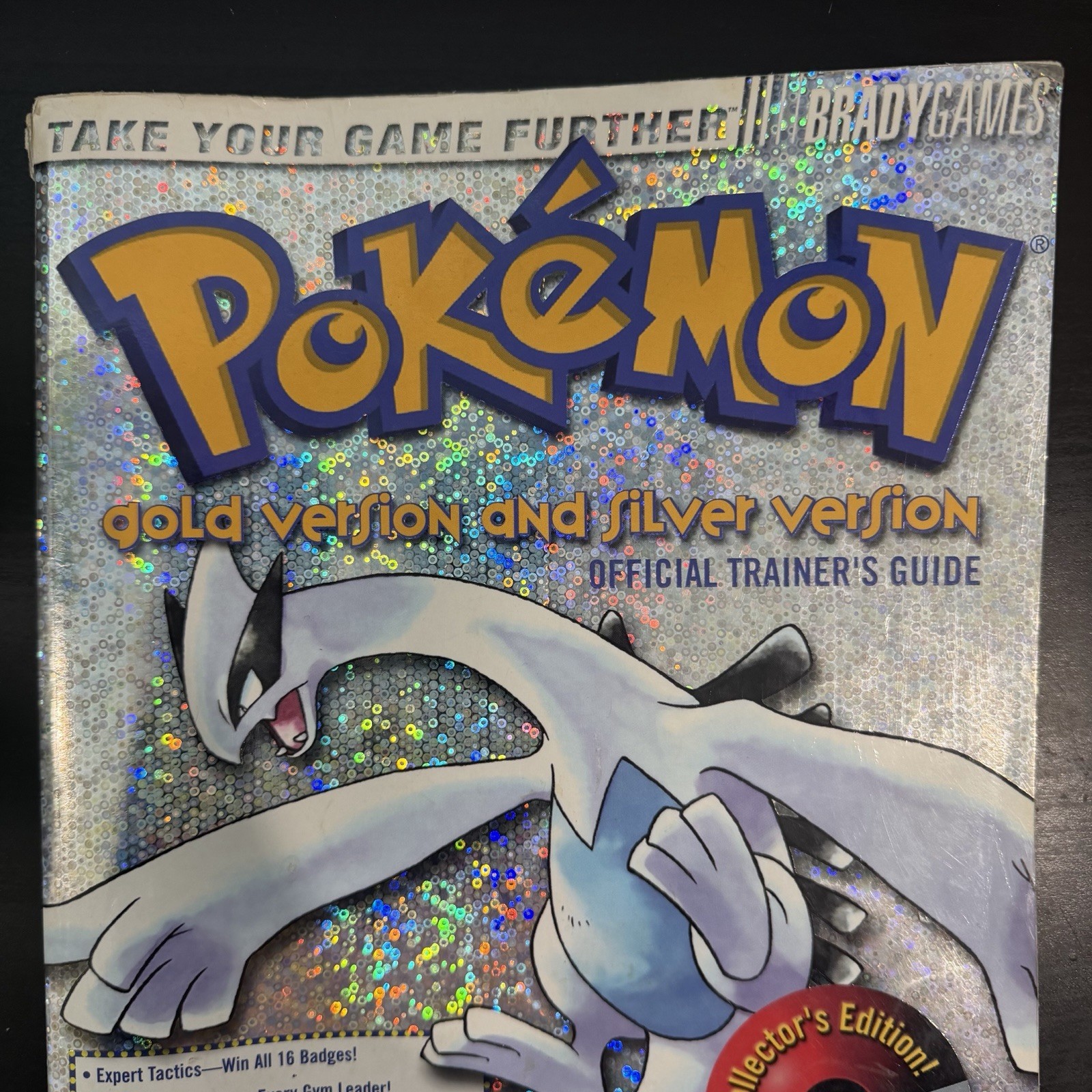 Pokemon Gold and Silver Strategy Guide Brady Games 2000 Holographic Cover