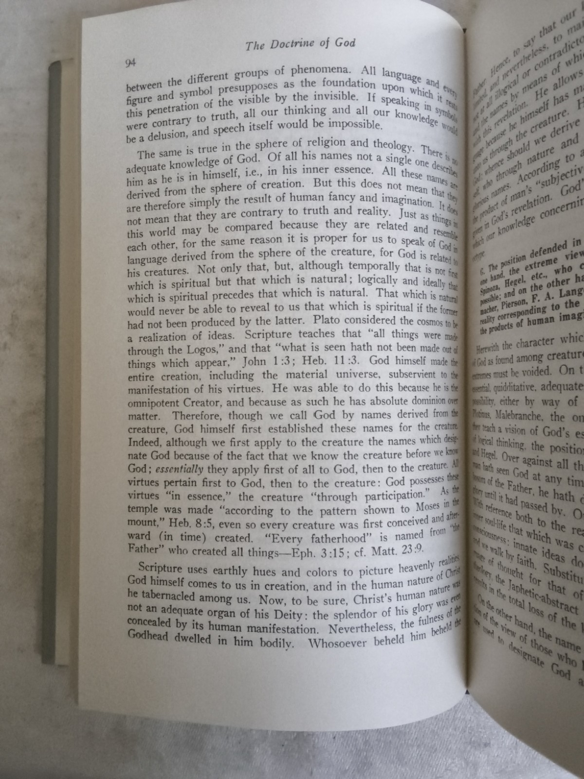 The Doctrine of God Herman Bavinck Banner of Truth Hardcover Book w/ DJ 1997