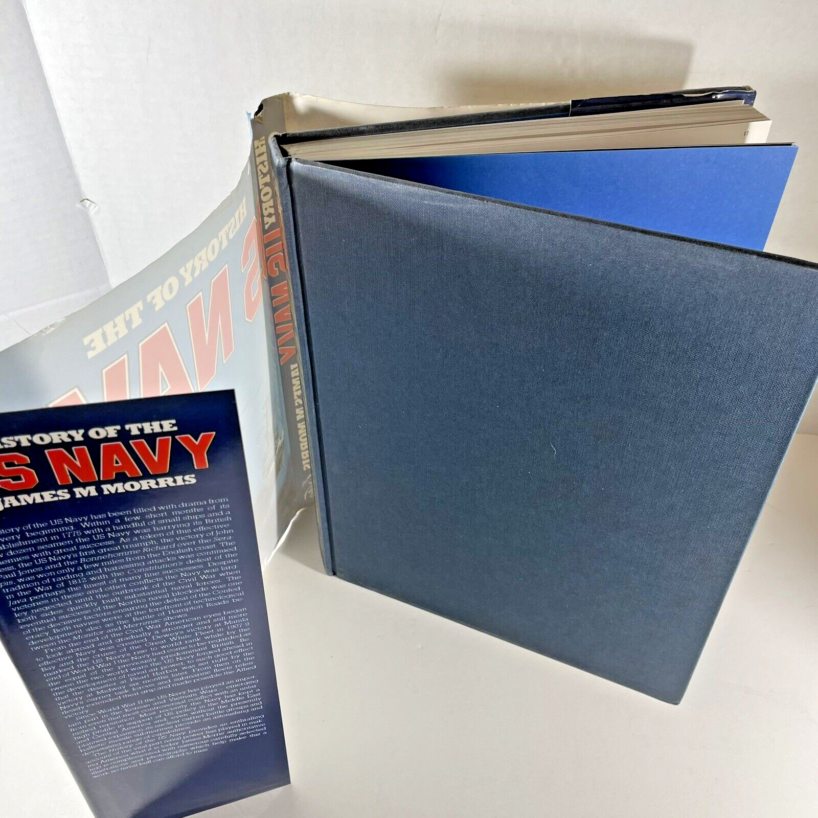 History of the US Navy by James M Morris 1985 Hardcover/DJ Book 260 pages