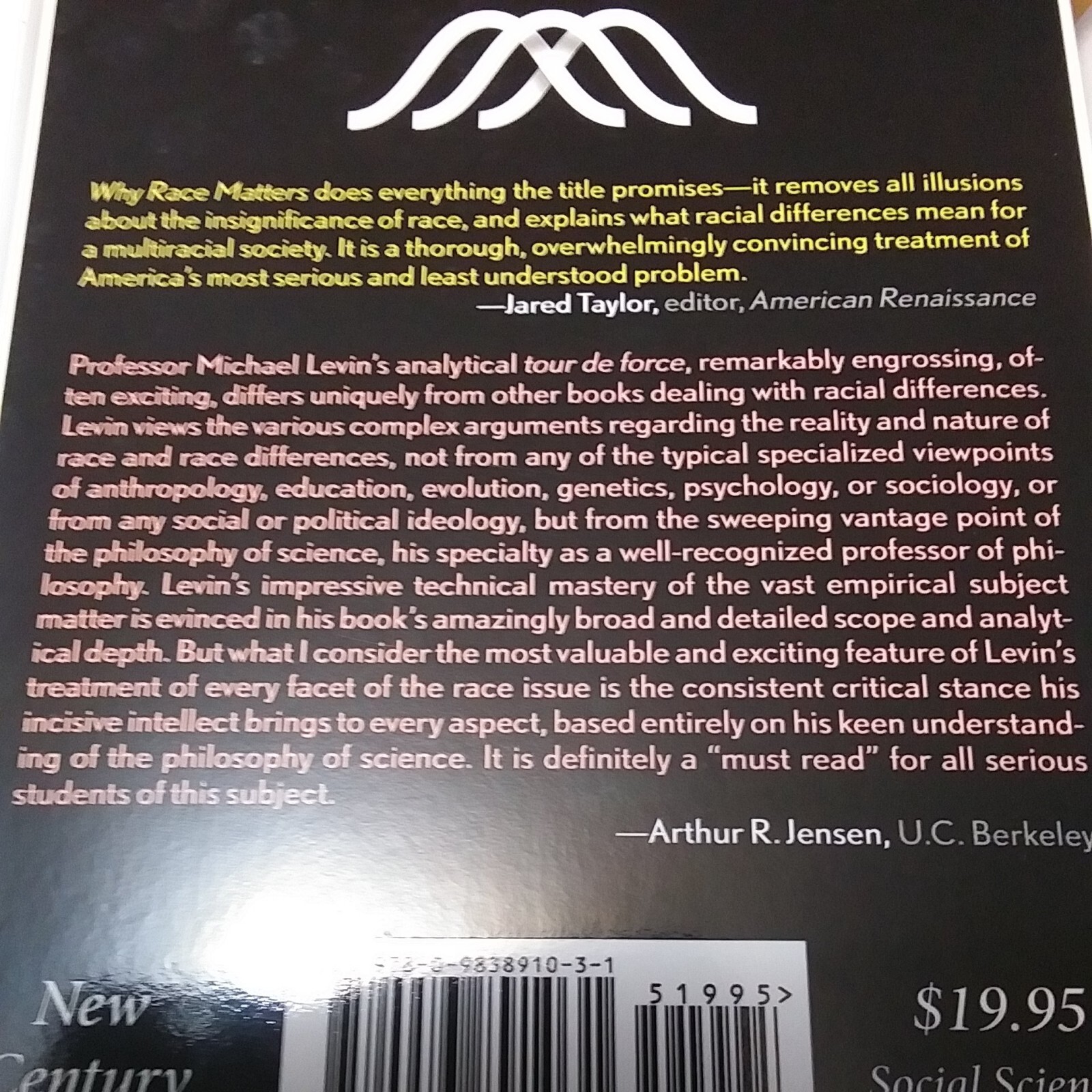 Why Race Matters by Michael Levin, PB 2012