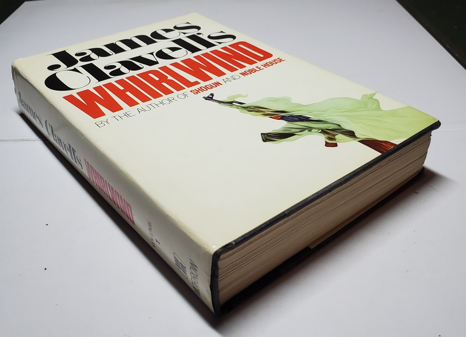James Clavell Whirlwind– 2 Volume Set (1986 BCE Hardcovers w/Dust Jackets)