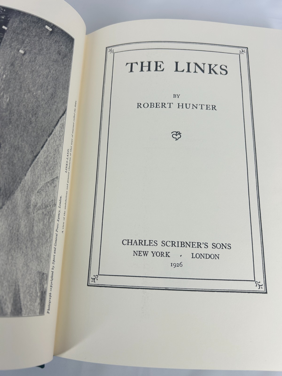 The Links Robert Hunter USGA Facsimile Limited Edition
