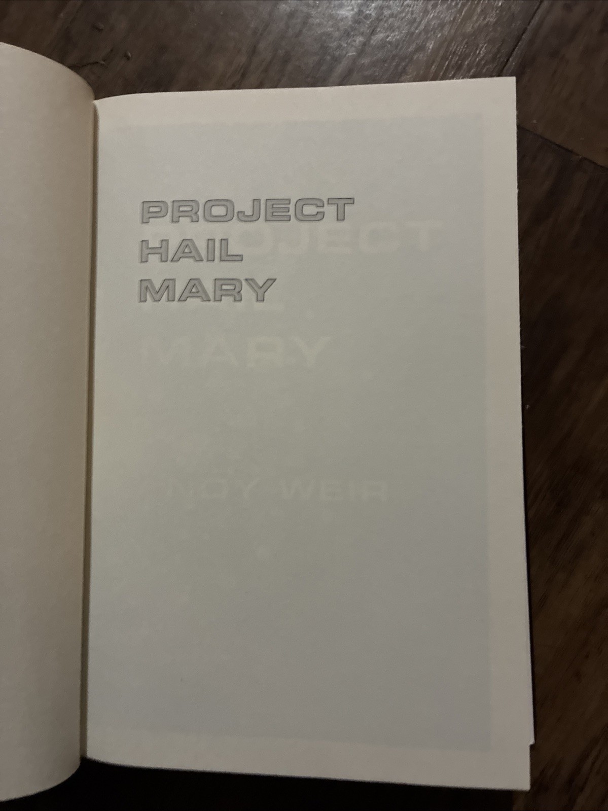 Project Hail Mary Andy Weir SIGNED AUTOGRAPHED 2021 First Edition Hardcover