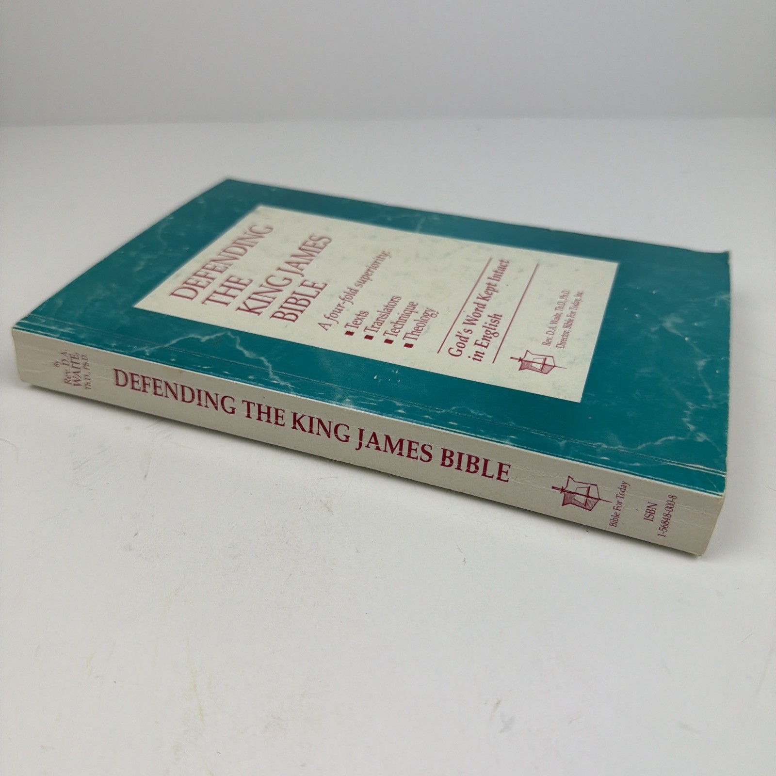 Defending The King James Bible D.A. Waite KJV Superiority 1994 3rd Printing PB