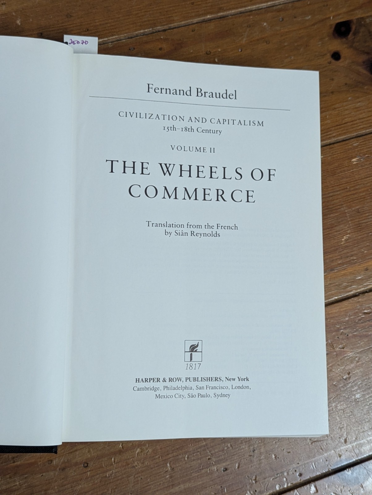 Fernand Braudel Civilization & Capitalism 15th – 18th Century 1979 HCDJ 1st/1st