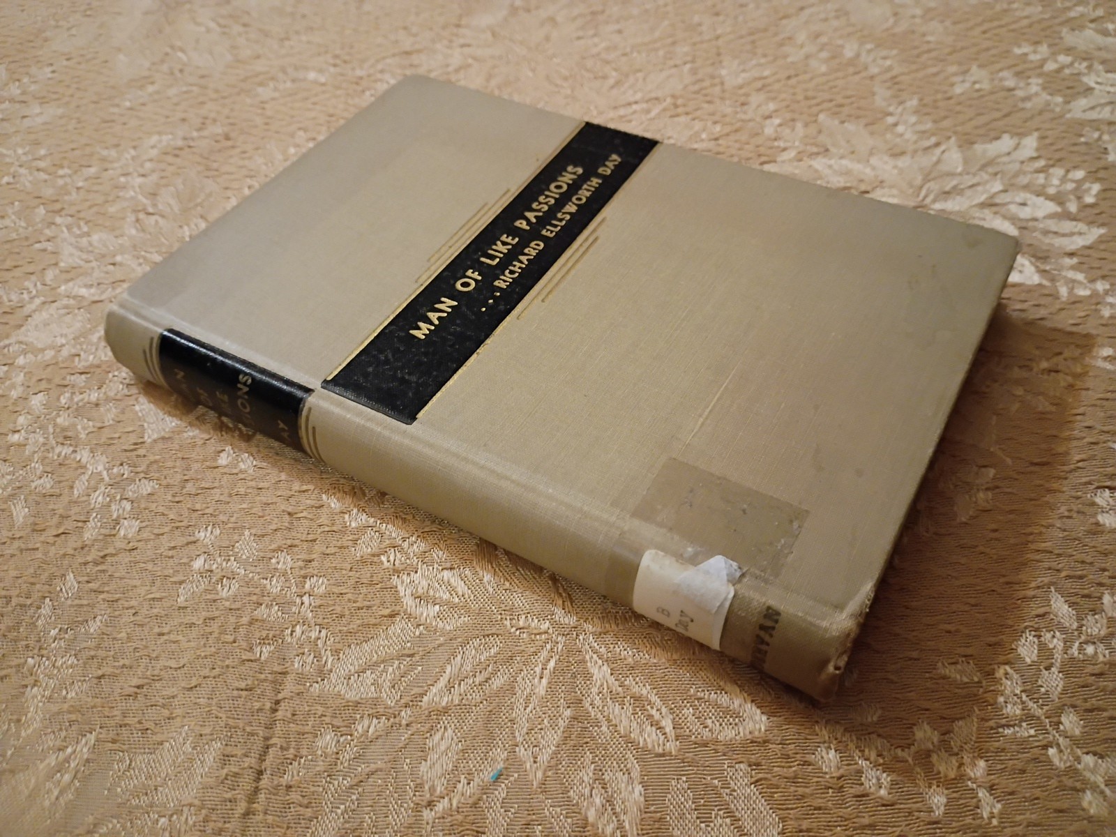 1942 Man of Like Passions Richard Ellsworth Day HC Charles G Finney Ex-Lib Book