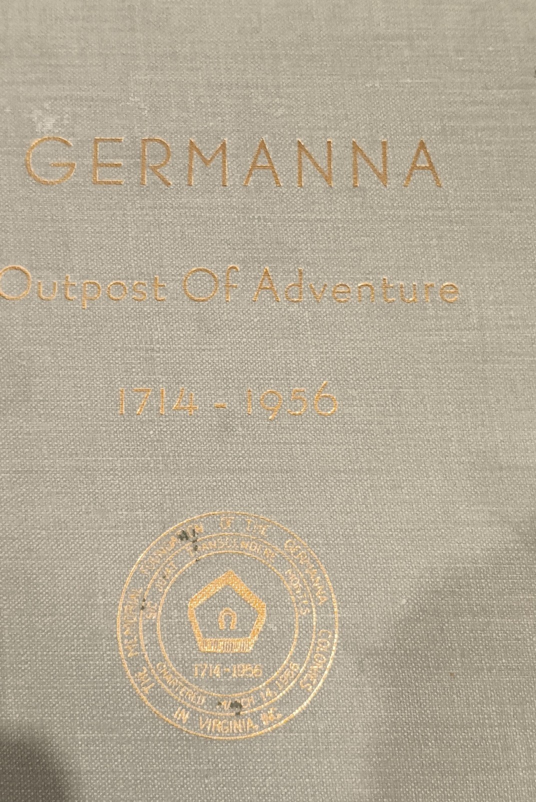 1st ed., Germanna Outpost of Adventure 1714-1956, 1956, signed, History Virginia