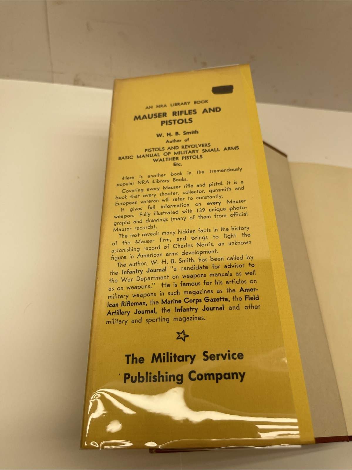 Mauser Rifles and Pistols – by W.H.B. Smith 1st Edition Printing 1946