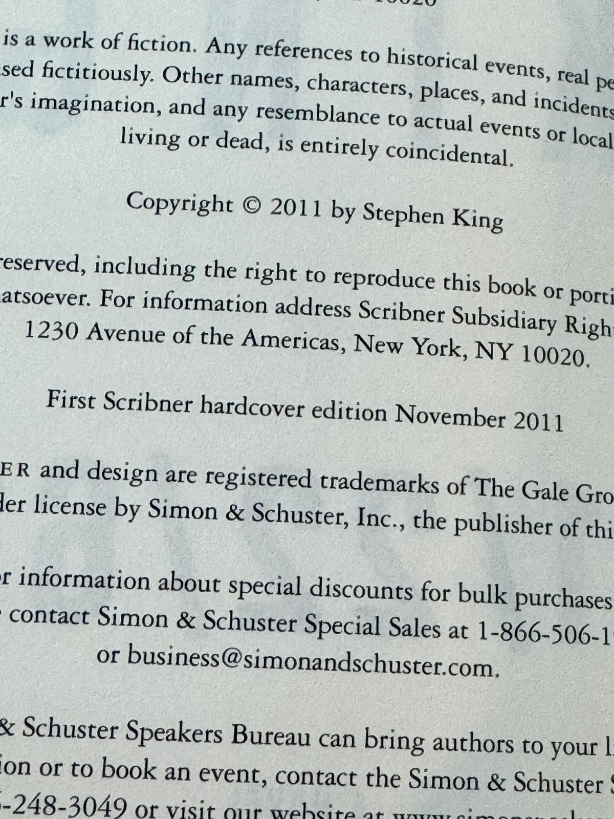 11/22/63 Stephen King – 2011 – Hardcover – First Edition 1st Print