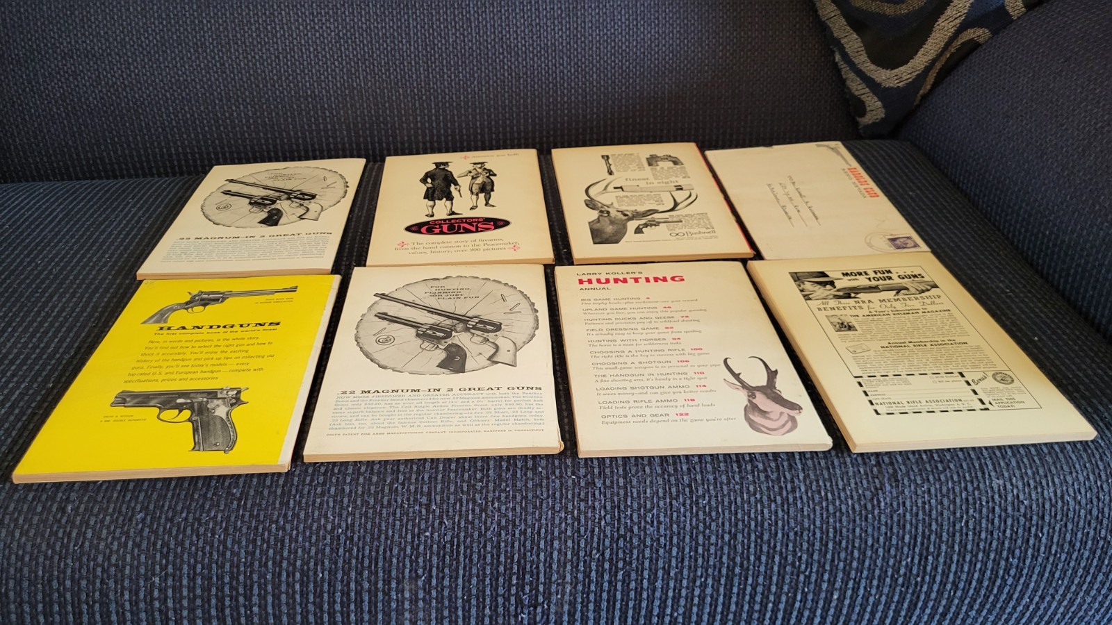 Lot of Vintage Larry Kollers Book of Guns MACO 51, 63, 86, 97, 99, And 105