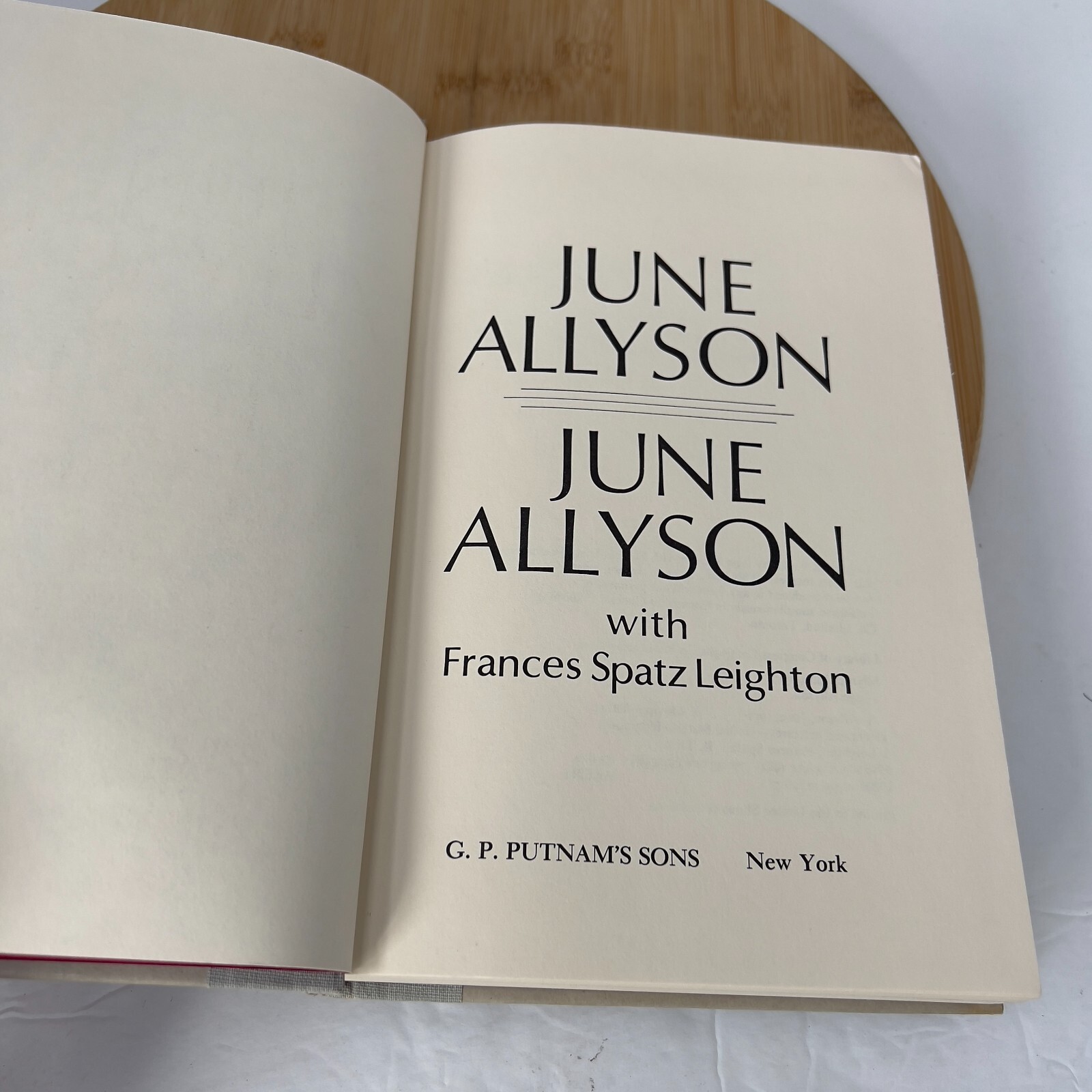 June Allyson – Hardcover By Allyson, June 1982 – Very Good