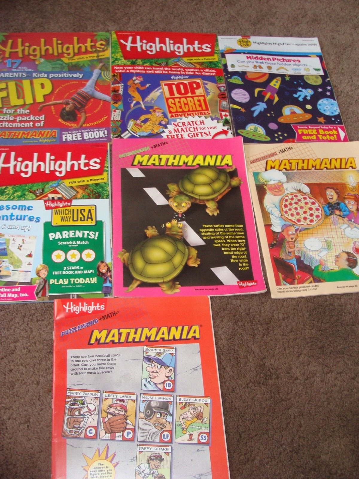 7 Outdoor Puzzles (Highlights(TM) Hidden Pictures®) mathmania [Paperback]