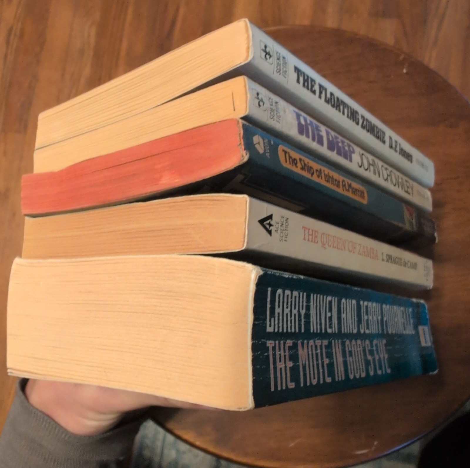Bargain Book Lot 5 Sci-Fi Paperbacks for $20 Vintage Good Condition