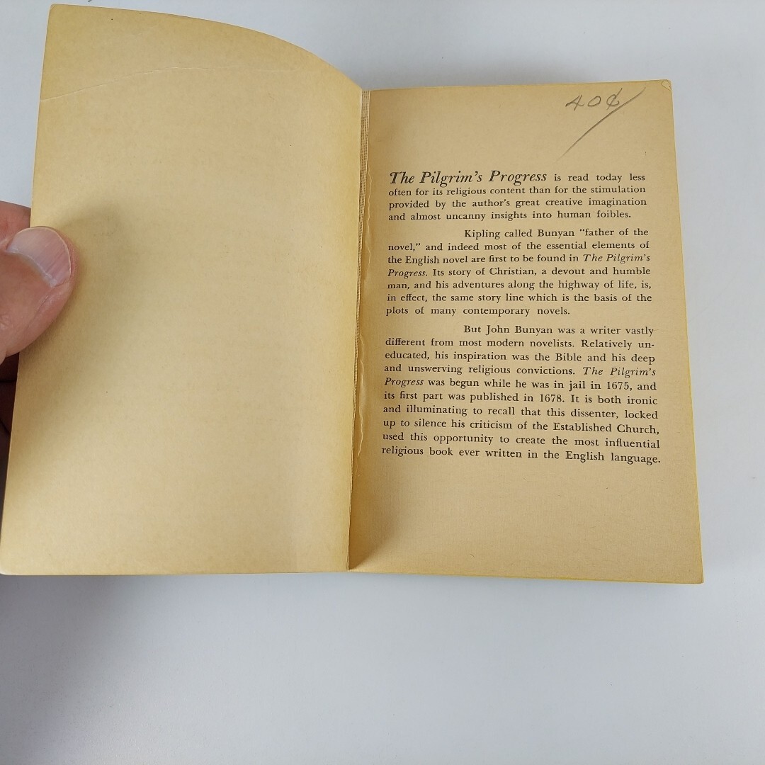 The Pilgrim’s Progress John Bunyan Washington Square Press 1961 PB W-253
