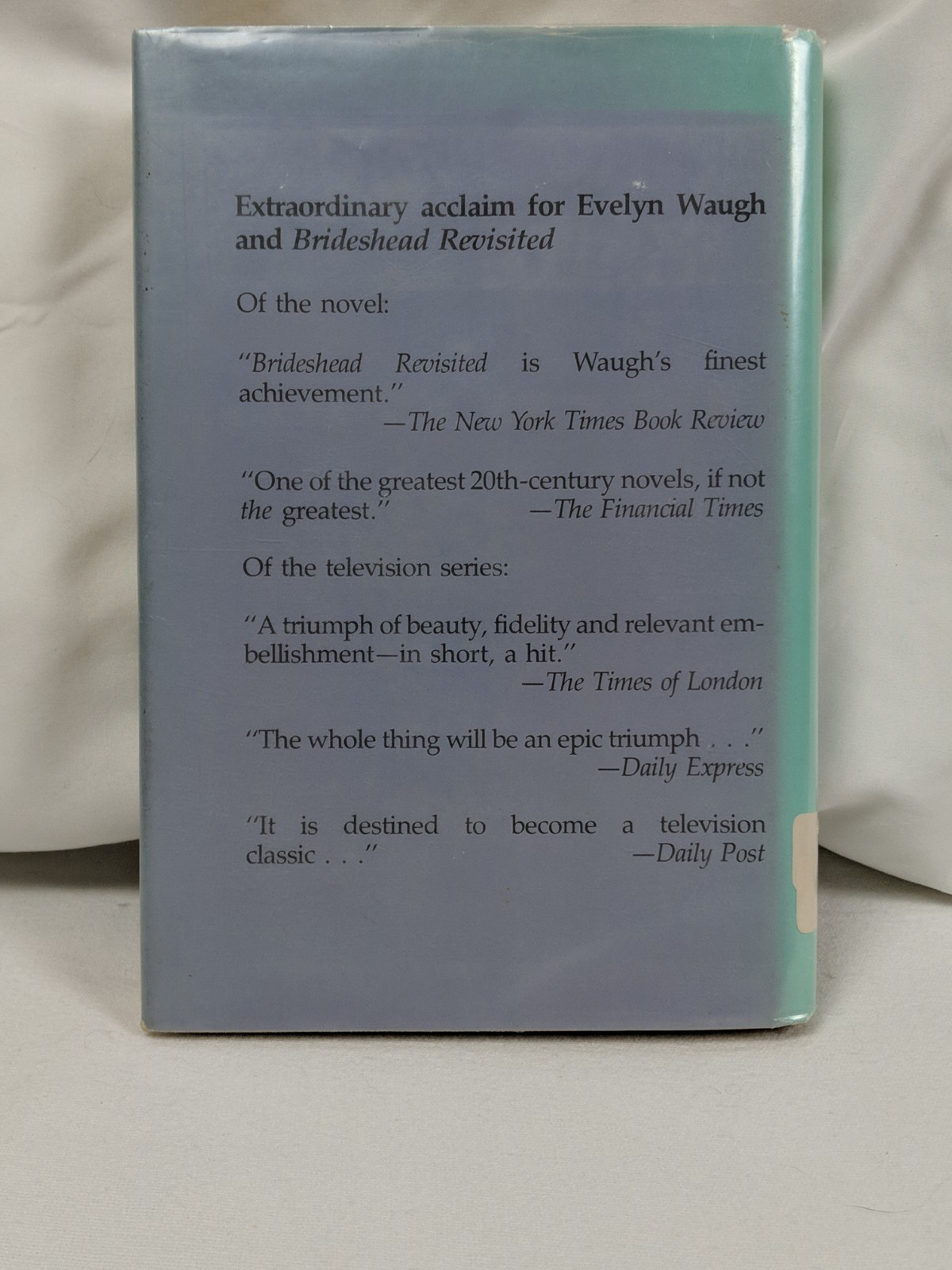 Brideshead Revisited by Evelyn Waugh LARGE PRINT HC DJ G.K. Hall & Co. 1982