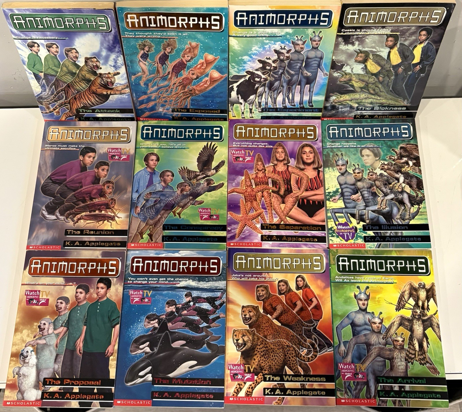 Animorphs Books Lot of 51 Series Set 46 + 5 Extras Applegate No Duplicates