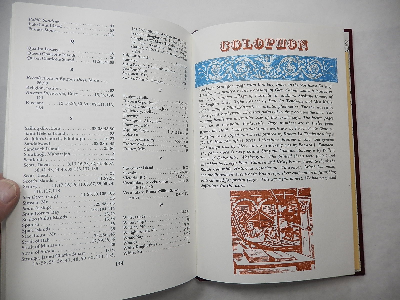 James Strange’s Journal: Bombay to NW Coast of America 1785-1787, 1982, Hardcove