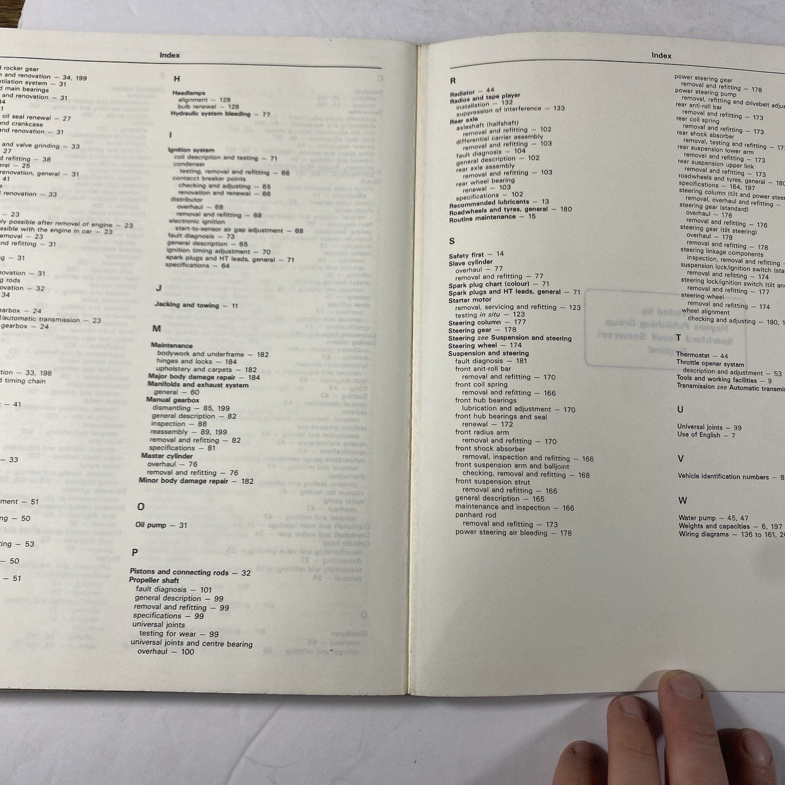 Haynes Auto Repair Workshop Manual for Mazda 626 years 1979 thru 1982