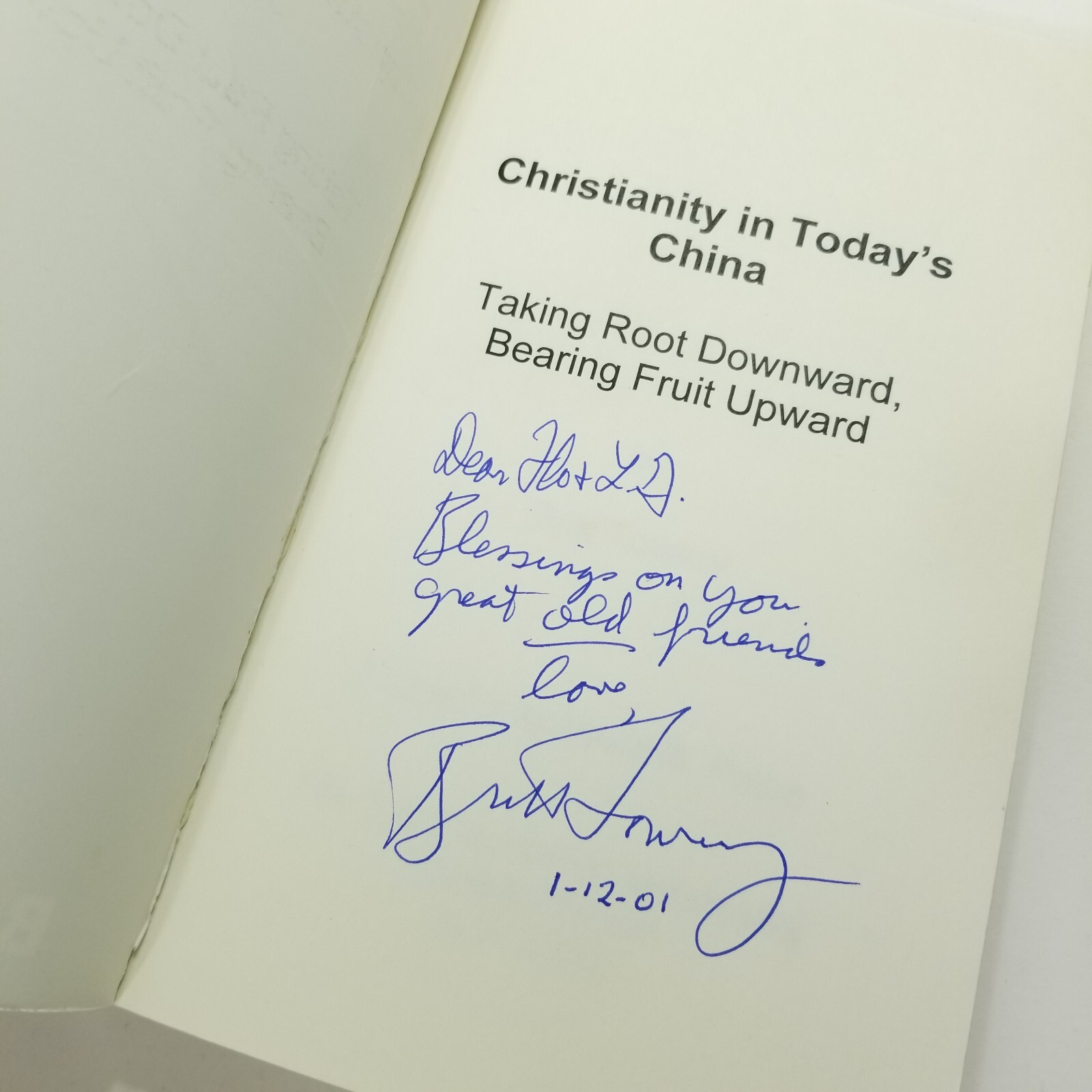 Christianity in Today’s China (Signed & Inscribed) by Britt Towery Taking Root