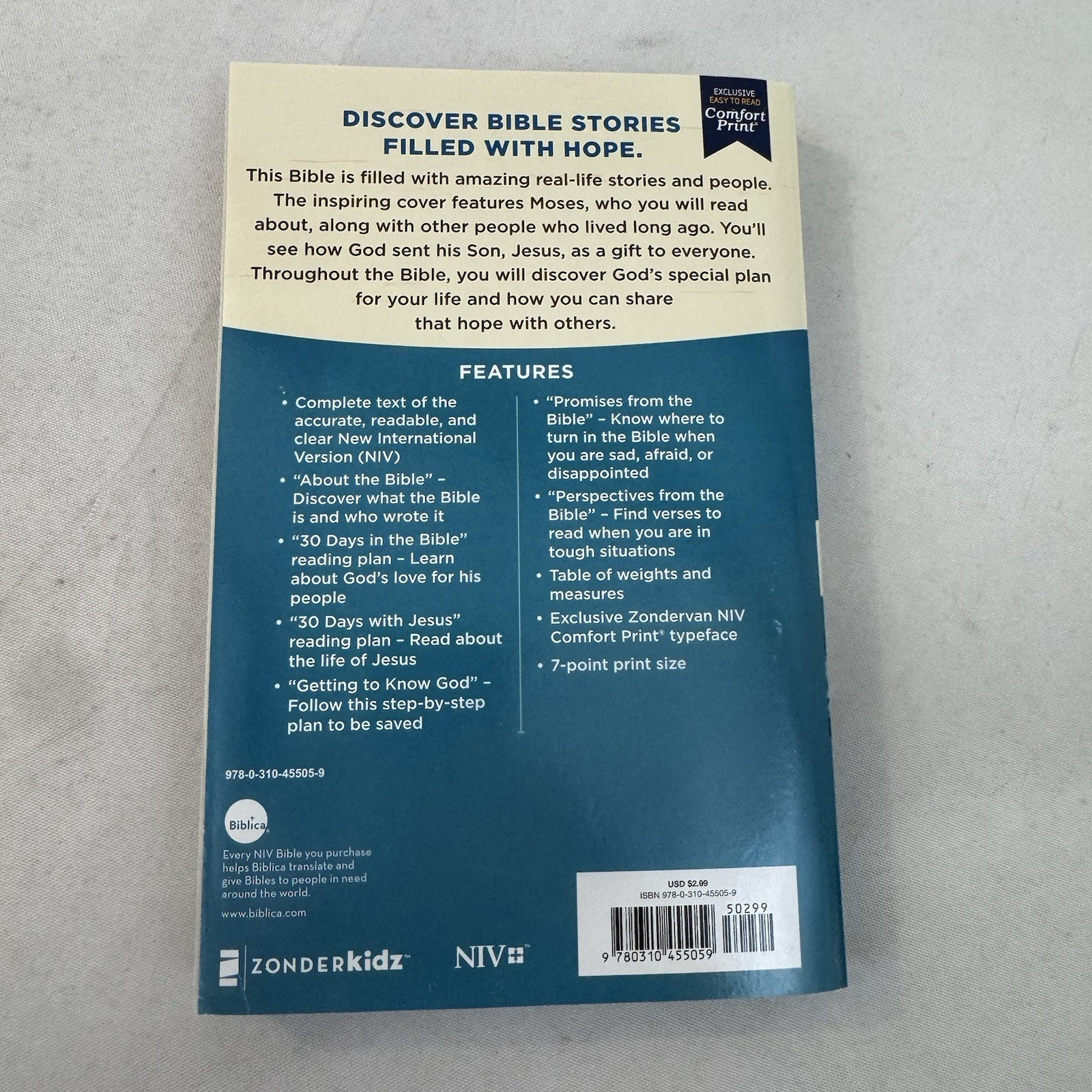 NEW NIV, Holy Bible for Kids, Economy Edition, Paperback Comfort Print Fast Ship