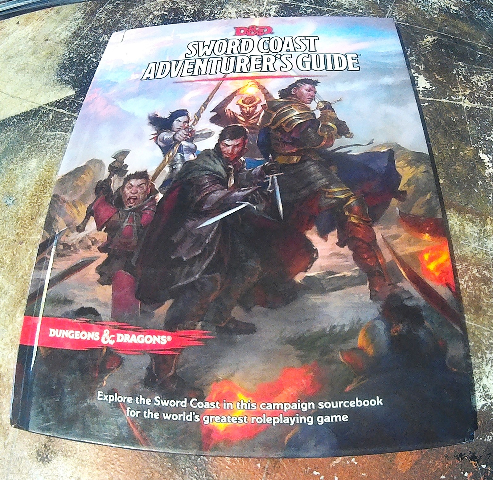 Sword Coast Adventurer’s Guide by Wizards RPG Team (English) Hardcover Book NEW