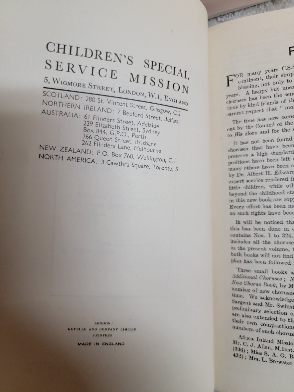 2 BOOK LOT! Choruses by Children’s Special Service Mission Hardcover 1 & 2