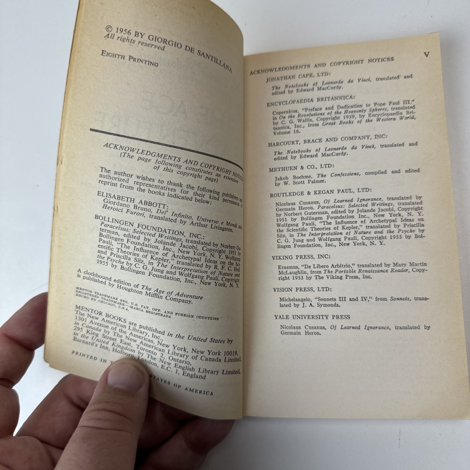 The Renaissance Philosophers: The Age of Adventure [Mentor Philosophers · 1956]