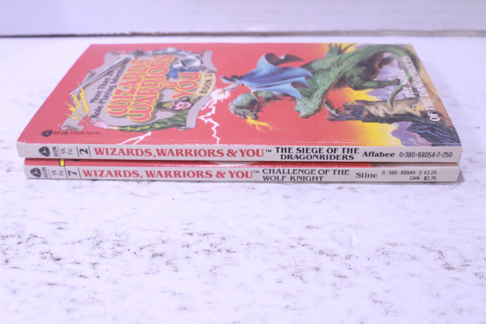 Wizards Warriors & You Books 2 & 7 Lot Of 2 CYOA D&D First Printing Vintage 1985