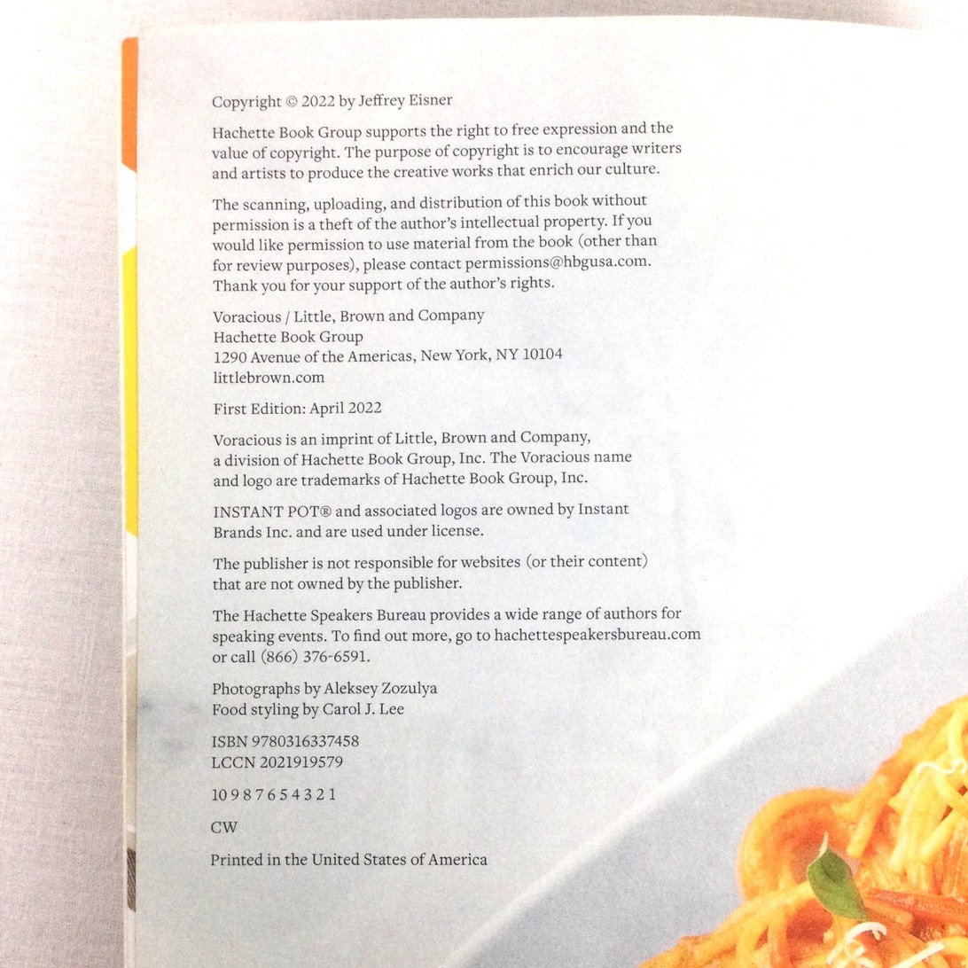 The Simple Comforts Step-By-Step Instant Pot Cookbook By Jeffrey Eisner
