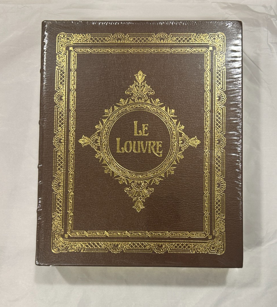 Great Gift! PAINTINGS IN THE LOUVRE Easton Press Leather, Sealed Collectors Ed.