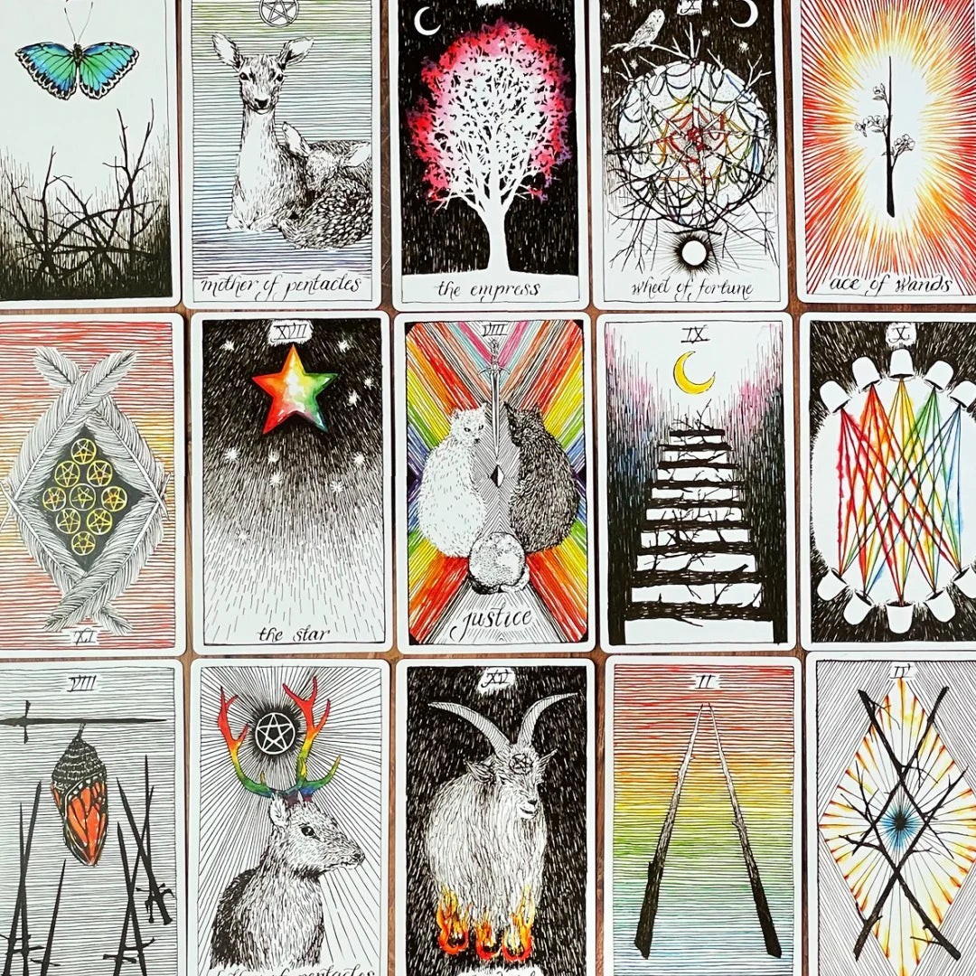 The Wild Unknown Tarot Deck and Guidebook by Kim Krans Sealed