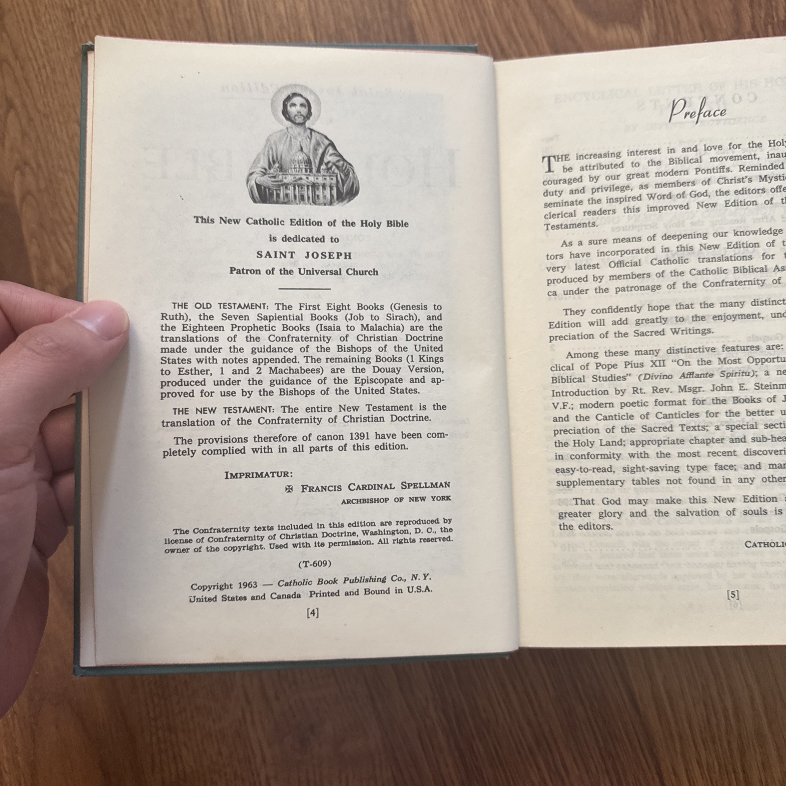 Holy Bible Saint Joseph Textbook Edition Confraternity Version Catholic 1963