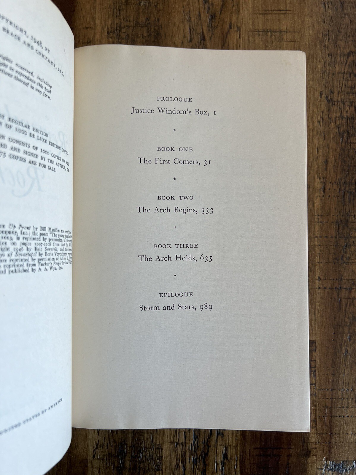 Remembrance Rock Carl Sandburg 1948 HC First Regular Edition