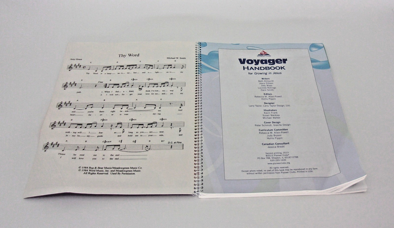 Set 2-Voyagers Handbook & Leader book, Growing In Jesus-Grades 1-2-Pioneer Clubs