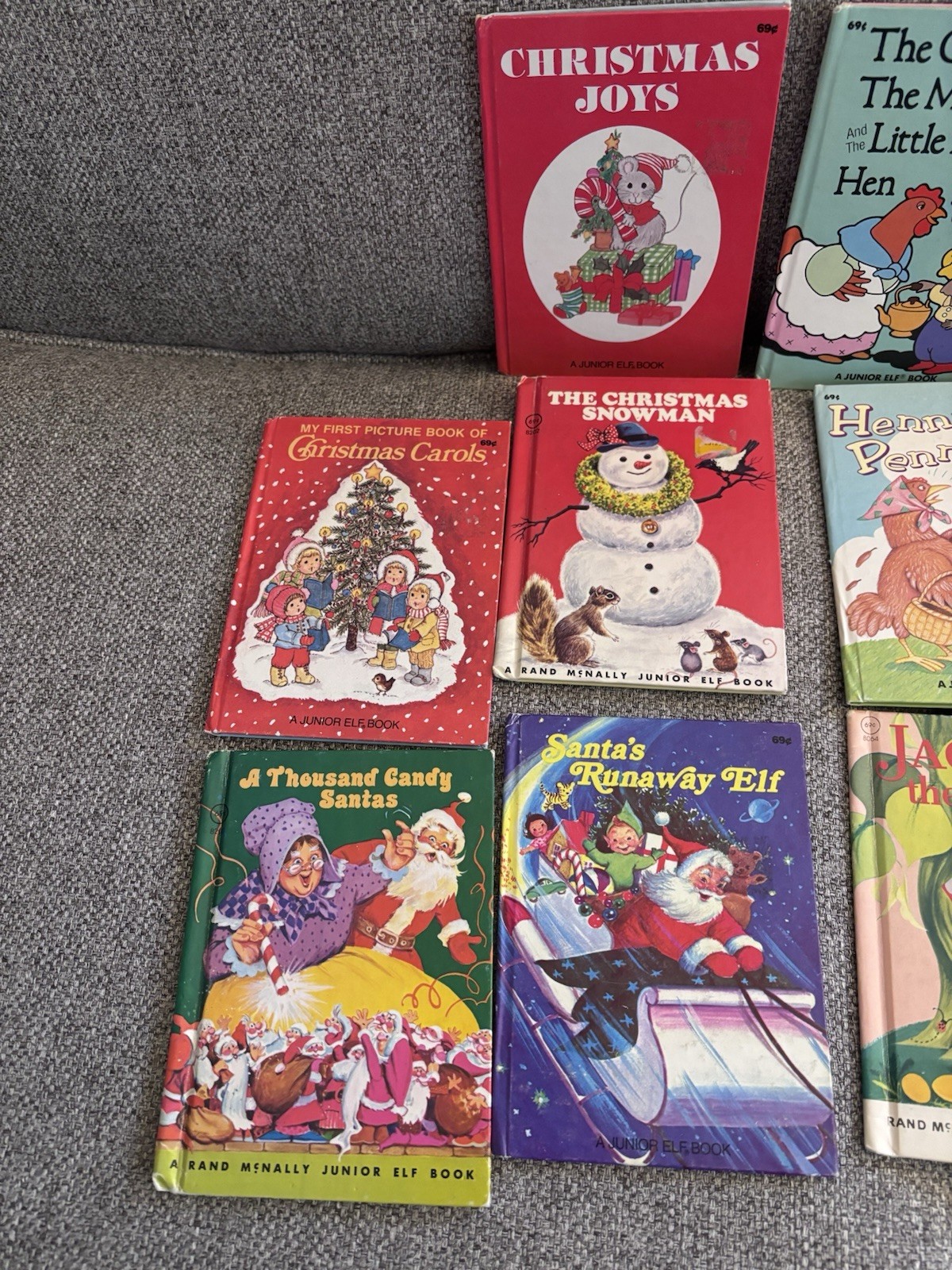 Lot of 22 -Vintage Rand McNally Children’s Junior Elf Golden Books -Mixed