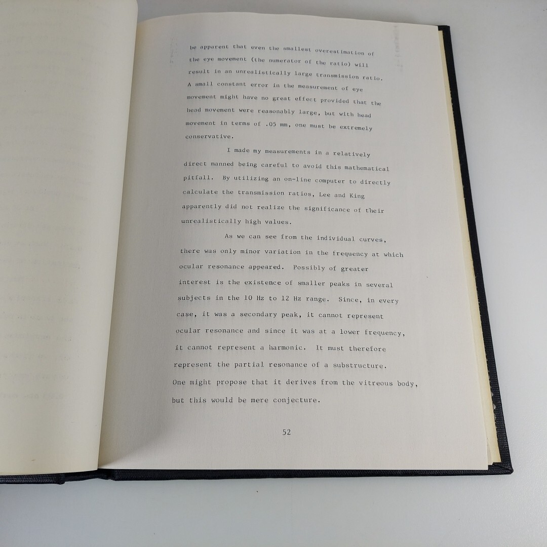 Bound PhD Thesis The Mechanical Resonant Frequency Of The Human Eye In Vivo HC