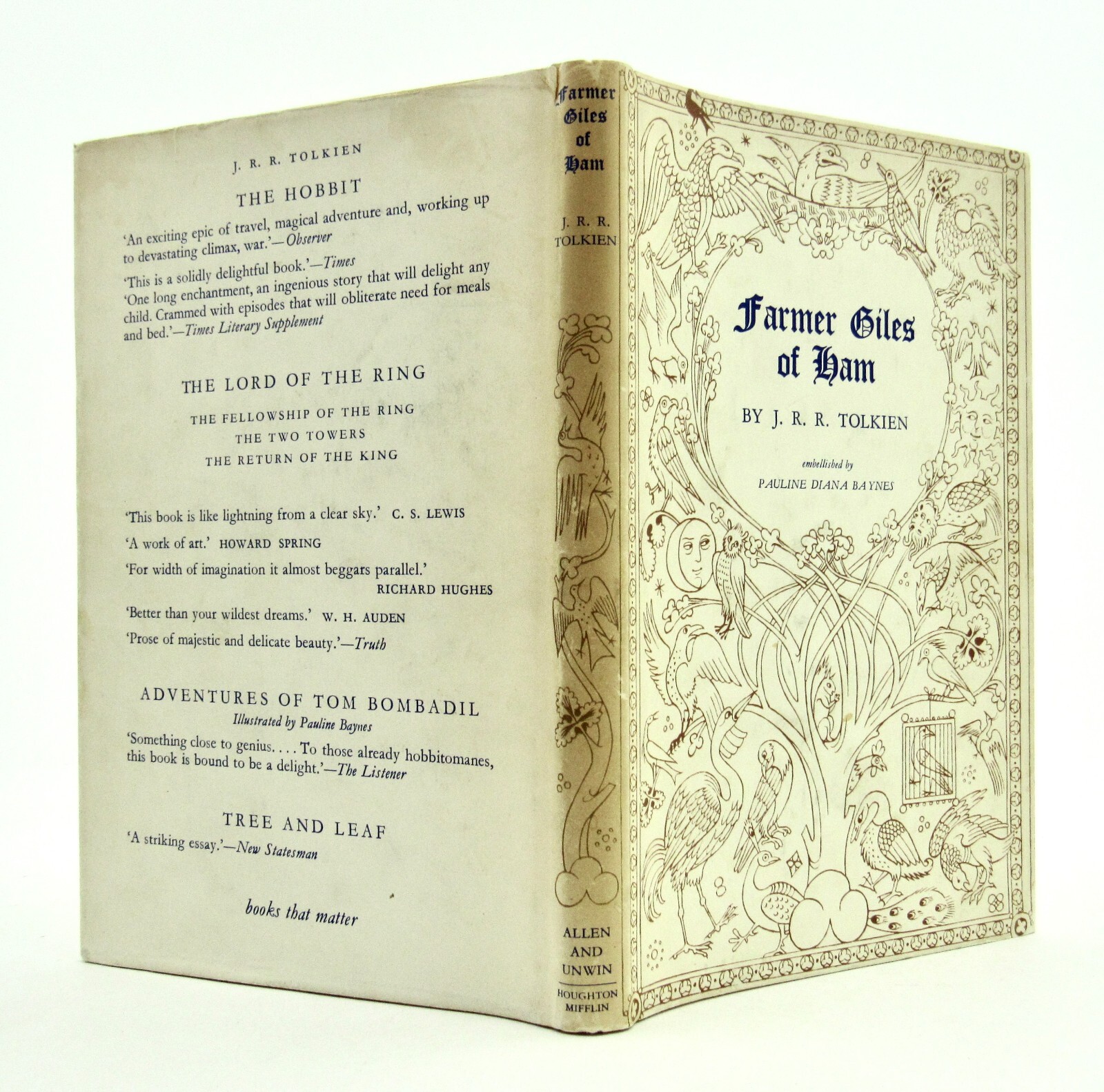 FARMER GILES OF HAM by J.R.R. Tolkien & Pauline Baynes 1966 5th printing HBDJ VG
