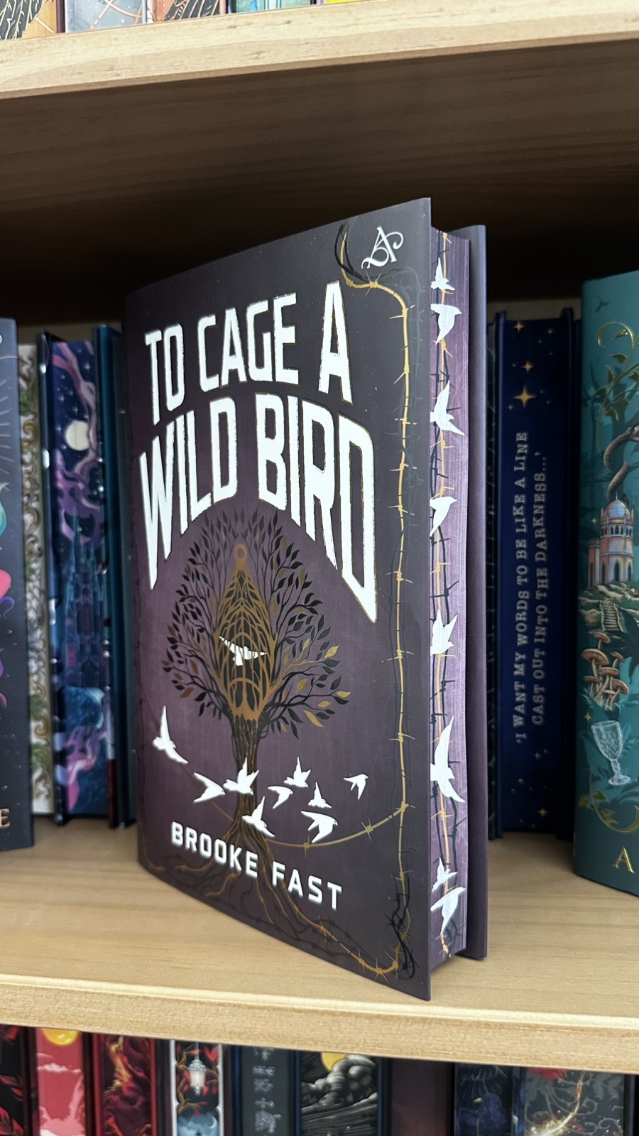Allurial To Cage a Wild Bird Brooke Fast Special Edition Sprayed Edges Hardcover